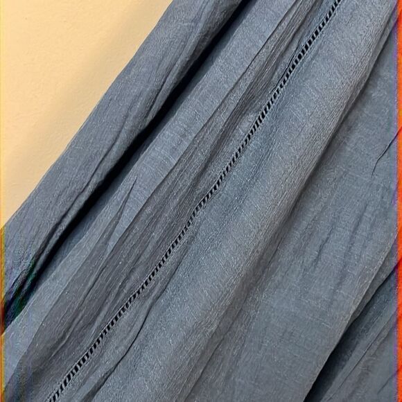 Studio JPR Dusty Blue Lace & Crinkled Crepe Dress - Size 2X - Picture 7 of 16